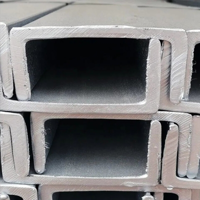 Berkualitas tinggi ASTM 301 201 304 Grade Stainless Steel Channel 5m 6m Panjang Untuk Industri