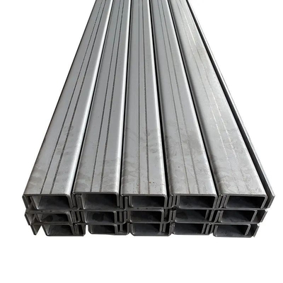 JIS ASTM 304 201 301 Grade Stainless Steel Channel Hot Rolled / Cold Rolled Untuk Industri
