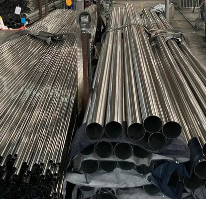 SUS 304 304L ISO9001 Stainless Steel Pipe Ketebalan 0,5-2mm Dilas untuk dekorasi