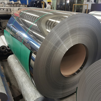 Koil baja tahan karat 304 321 310s Berkualitas digulung dingin 1mm 1.2mm Ketebalan 1000mm 1219mm Lebar BA/2B Permukaan
